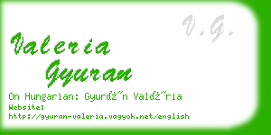 valeria gyuran business card